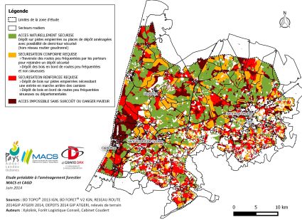 Study on forest access of southern Landes of Gascogne & South-Adour